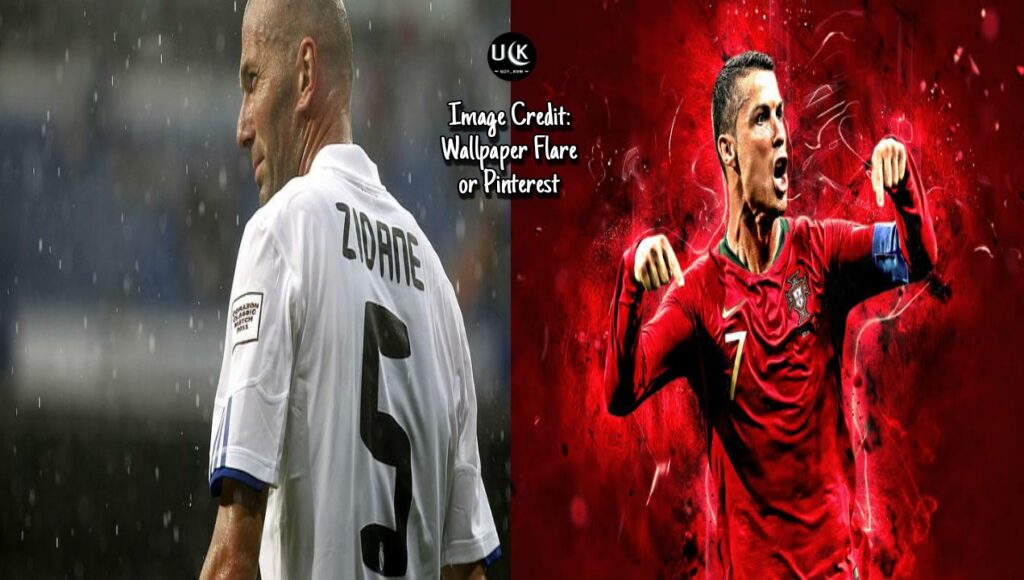 Zinedine Zidane and Cristiano Ronaldo